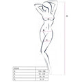 PASSION - WOMAN BS038 BODYSTOCKING ROJO TALLA ÚNICA