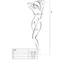 PASSION - WOMAN BS045 BODYSTOCKING NEGRO TALLA ÚNICA