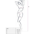 PASSION - WOMAN BS031 BODYSTOCKING ROJO TALLA ÚNICA