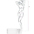 PASSION - WOMAN BS053 BODYSTOCKING NEGRO TALLA ÚNICA